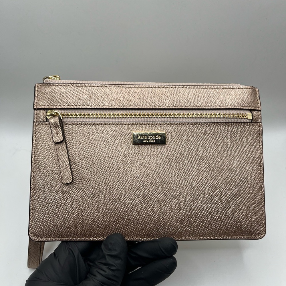 Kate Spade Metallic Gold Wristlet